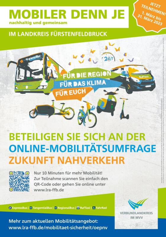 Plakat Mobilitätsumfrage LRA
